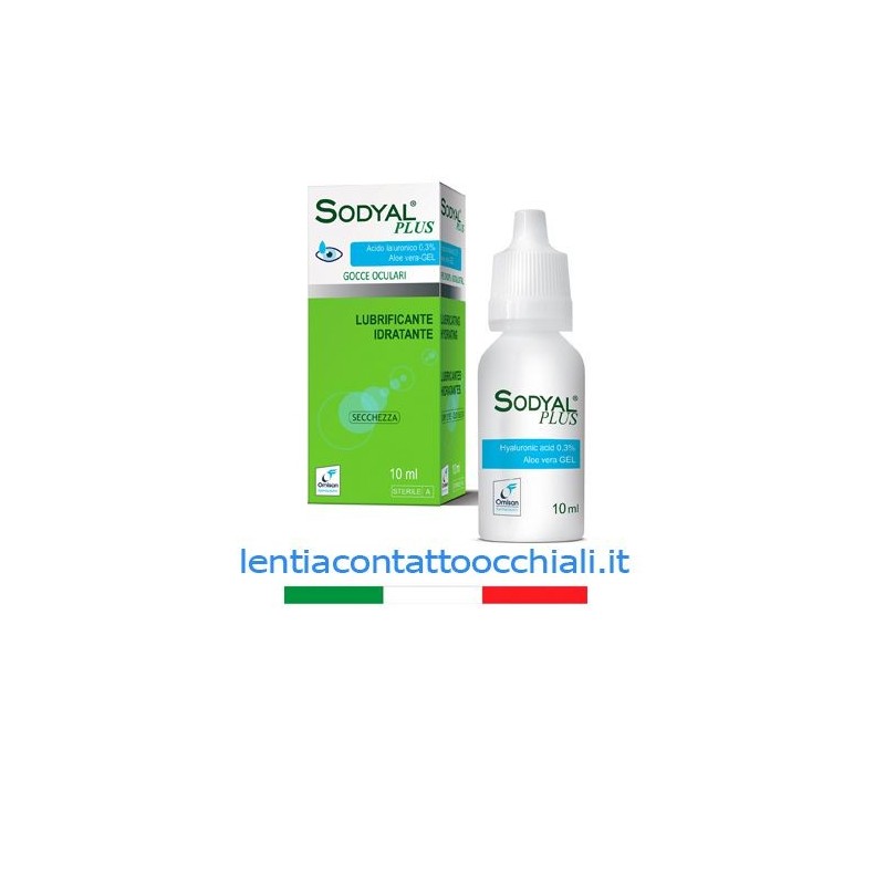 Sodyal Plus Gocce Oculari 10 ml con Acido Ialuronico - Aloe Vera - Omisan