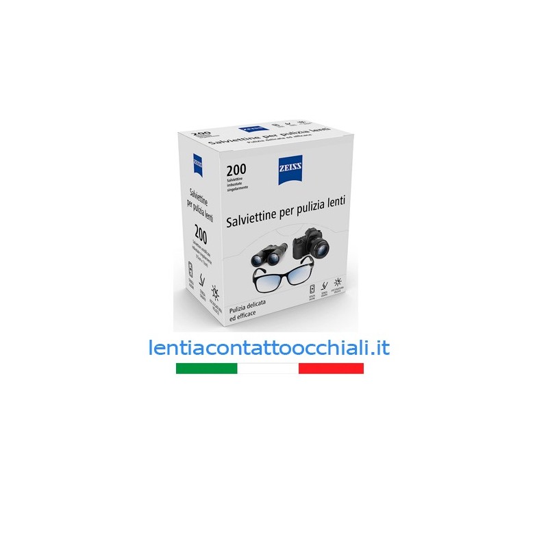 zeiss salviette 200 per pulizia - pescara-lentiacontattoocchaiali.it