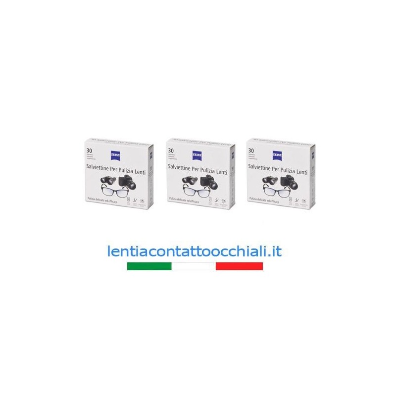 zeiss salviette 30 - 3 pack - 3x30 a pescara- lentiacontattoocchiali.it